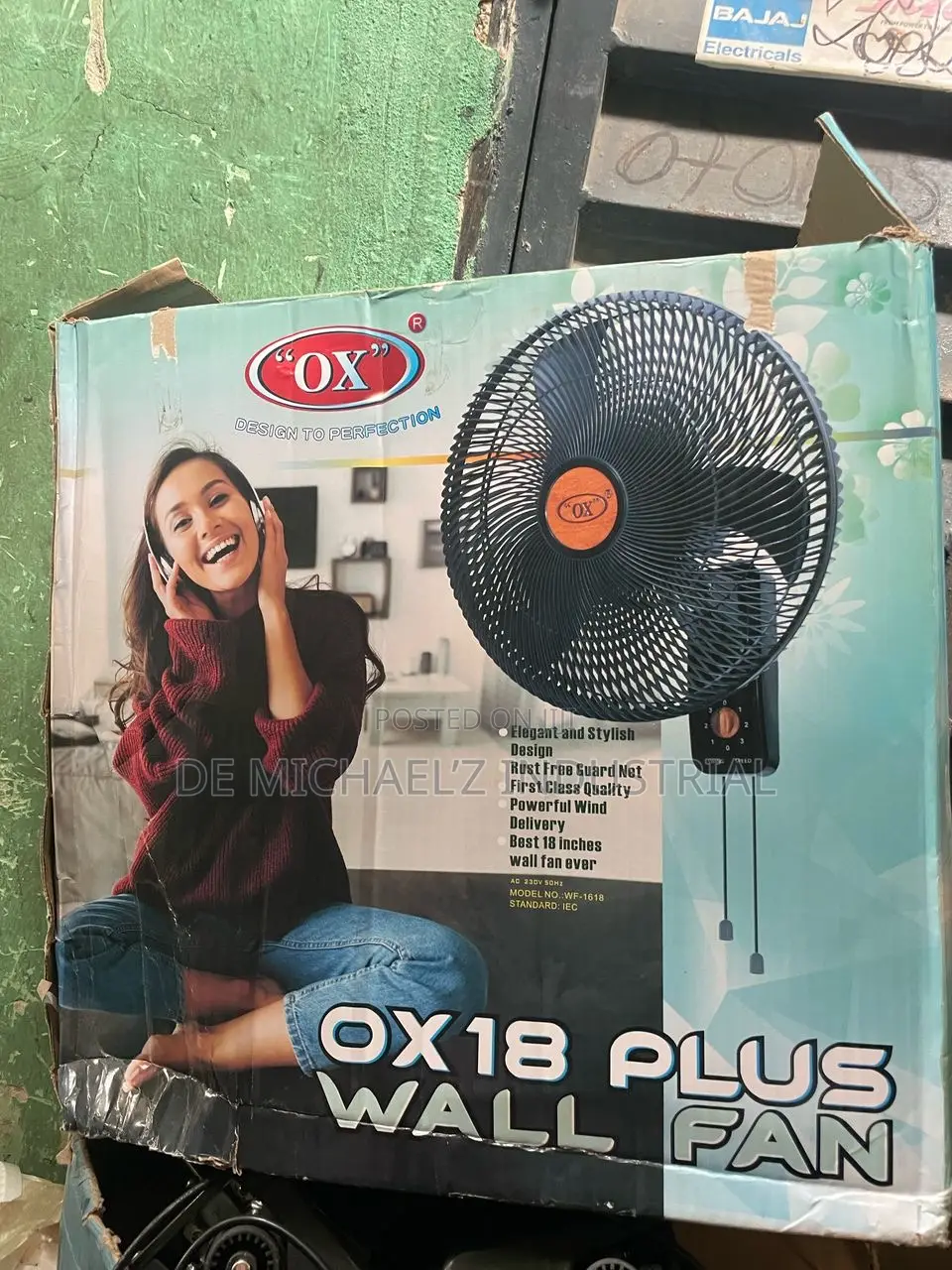 Ox 18 Plus Wall Fan - 18'' Inch