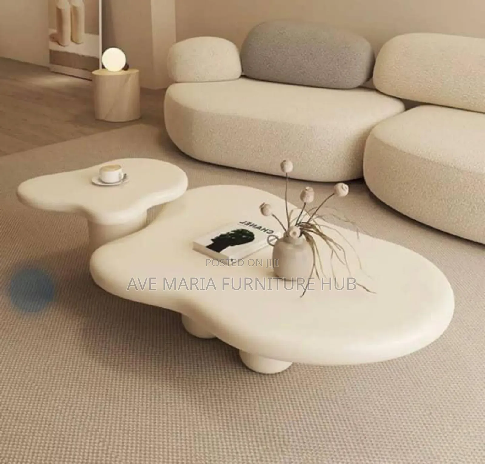Wooden Center Table and Side Stool.