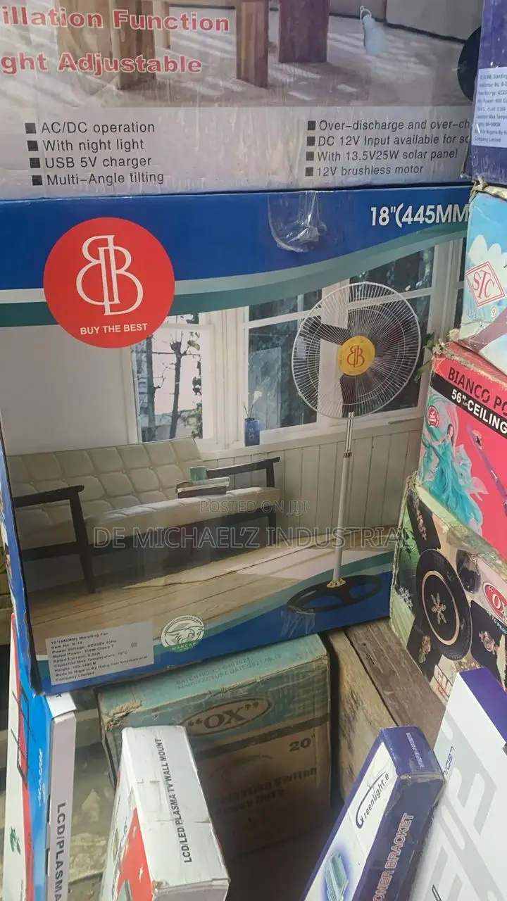 Bb 18" Inch Standing Fan Ventilator- Big Coil