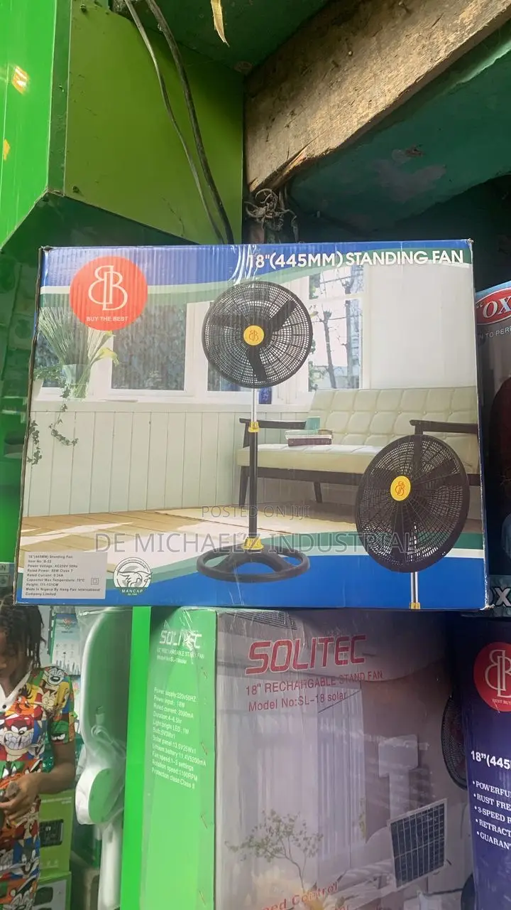 Bb 18" Inch Standing Fan Ventilator- Big Coil