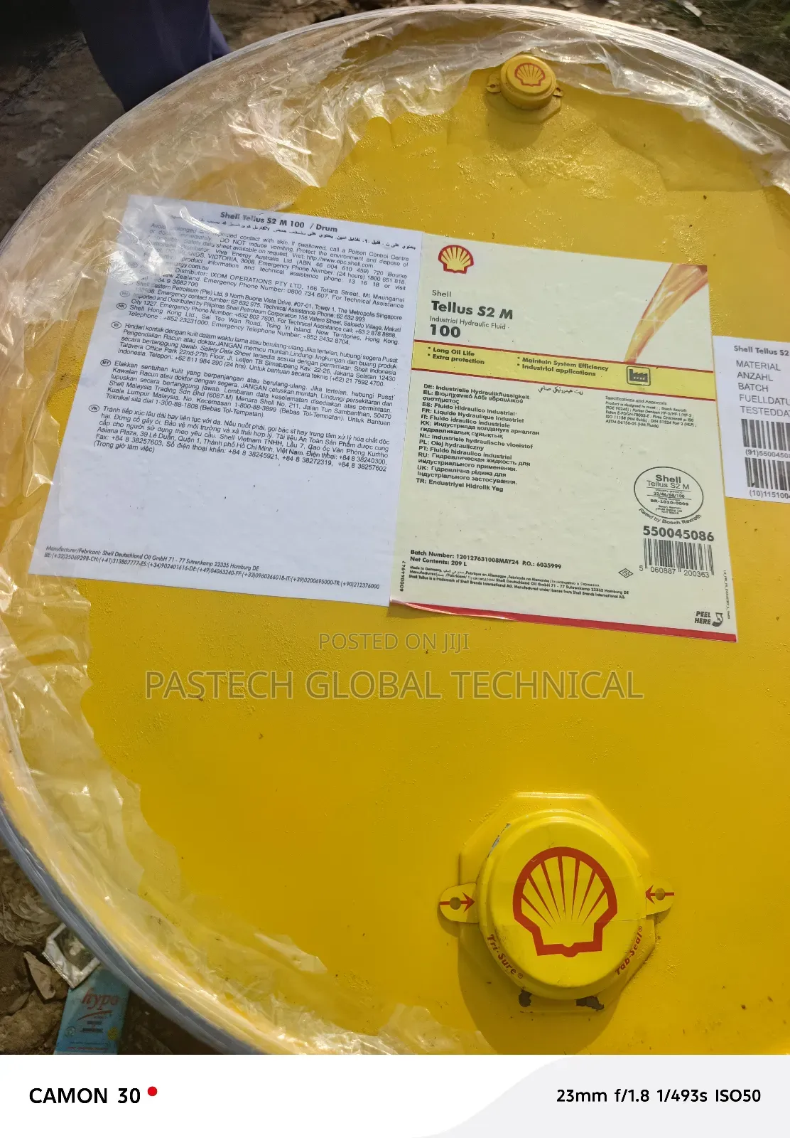 Shell Tellus S2 M 100 Hydraulic Fluid