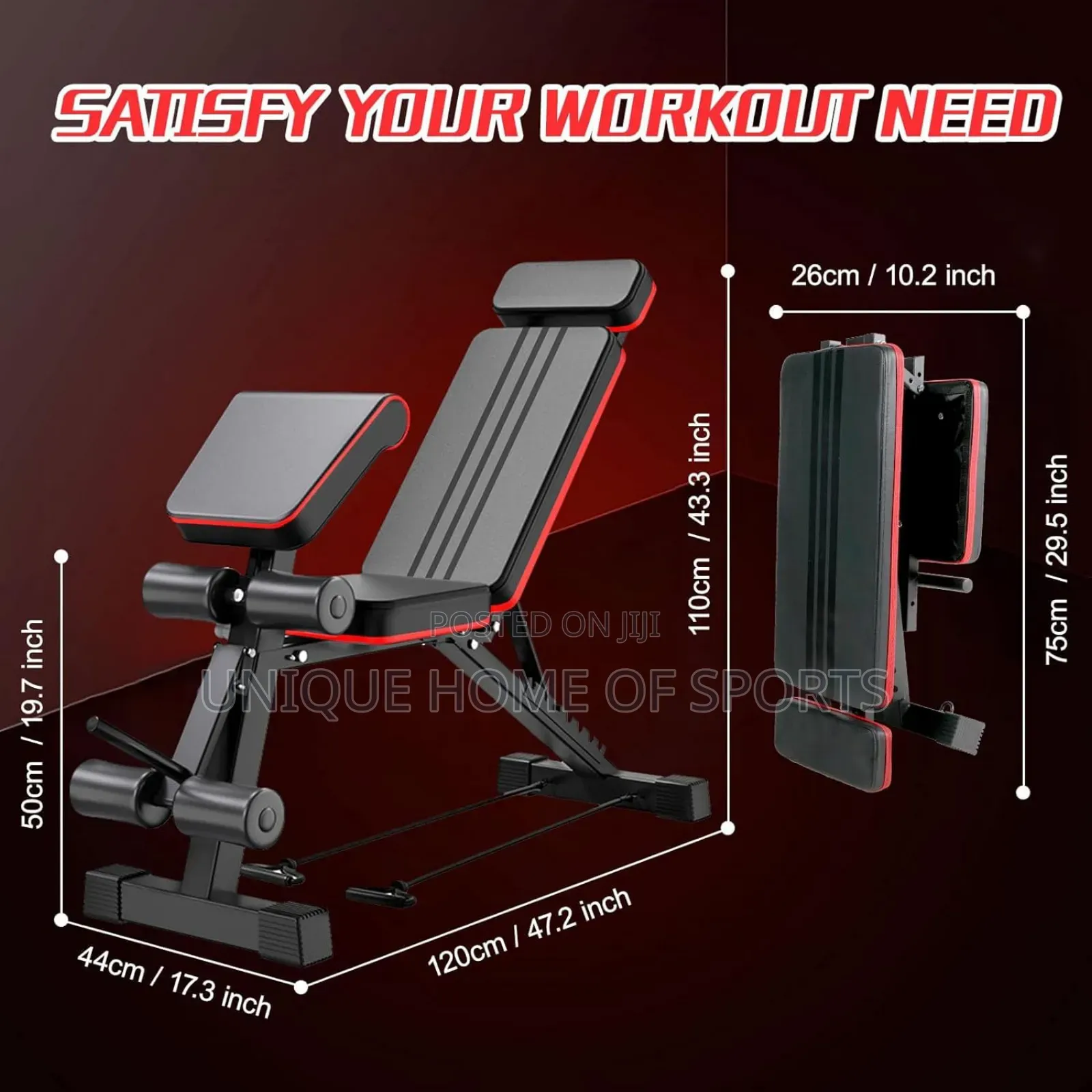 Adjustable Weight Bench,Strength Training Workout Bench