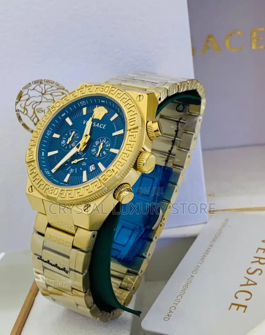 Versace Quality Luxury Men Chain Strap Wristwatch