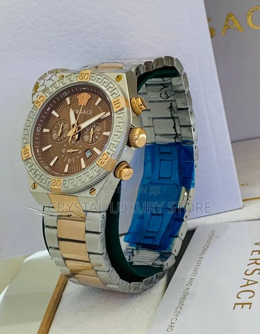 Versace Quality Luxury Men Chain Strap Wristwatch