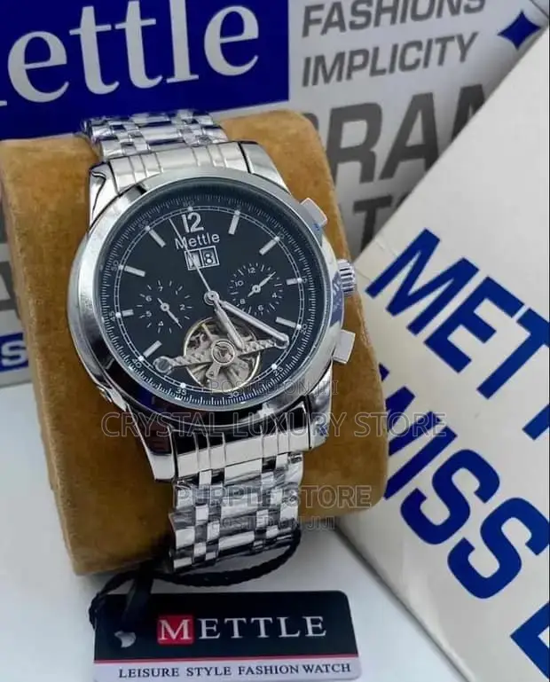 Mettle Quality Luxury Men Chain Strap Wristwatch