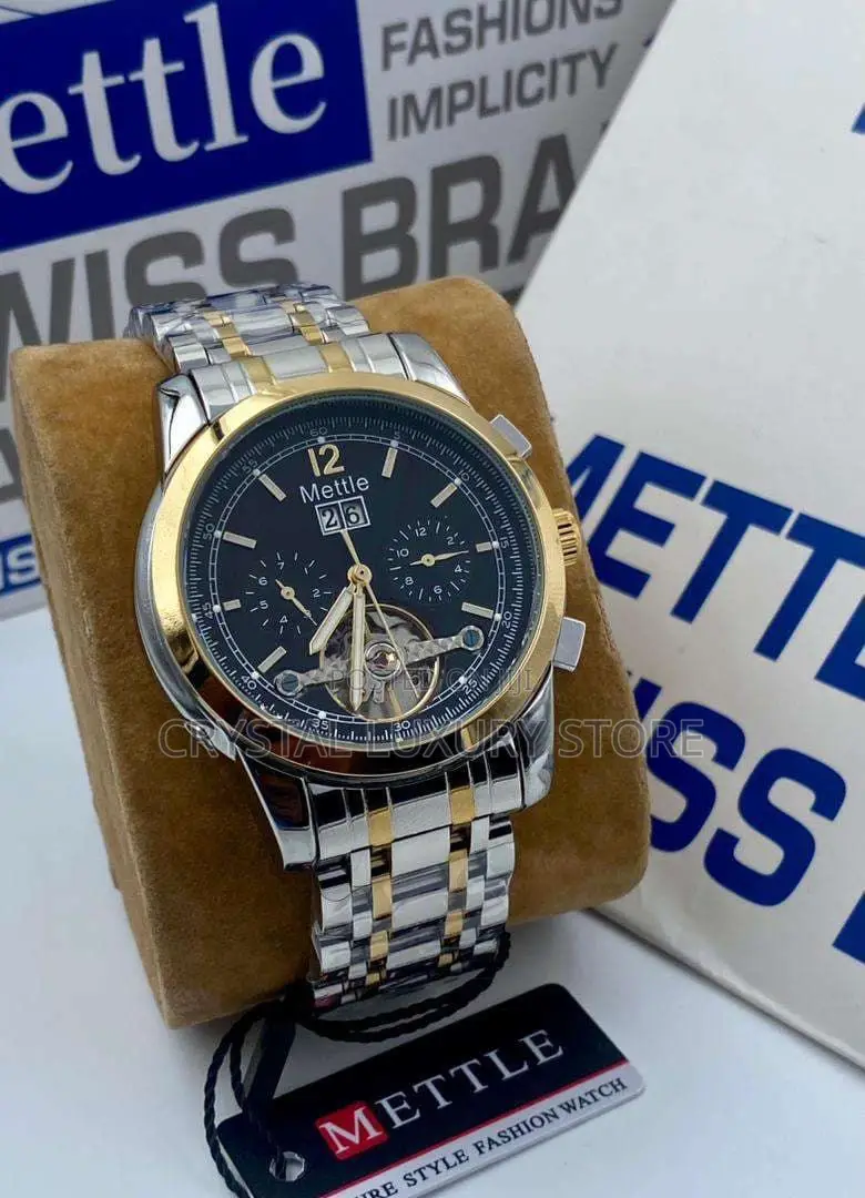Mettle Quality Luxury Men Chain Strap Wristwatch