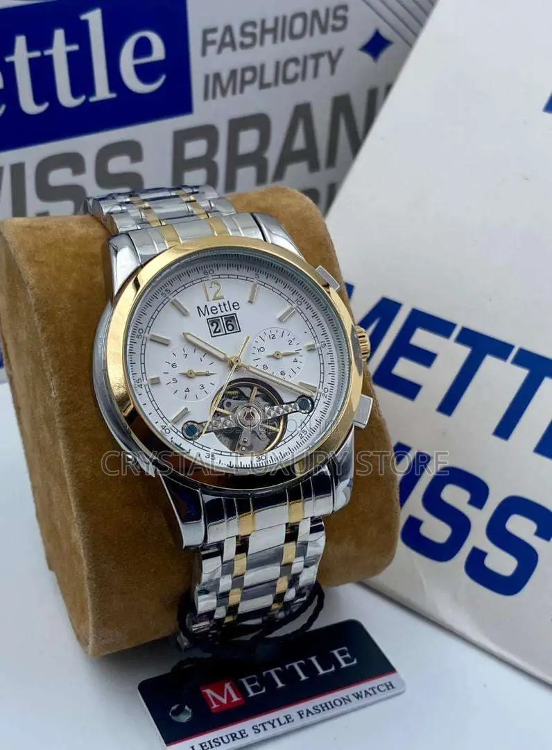 Mettle Quality Luxury Men Chain Strap Wristwatch