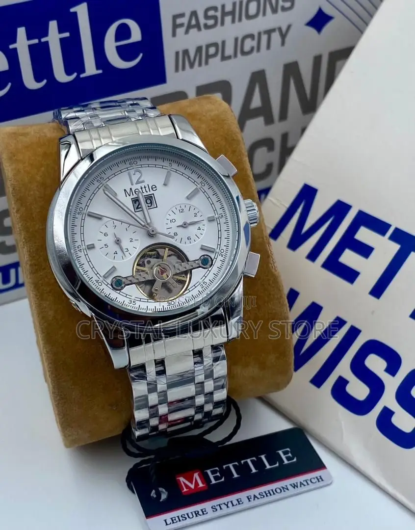Mettle Quality Luxury Men Chain Strap Wristwatch