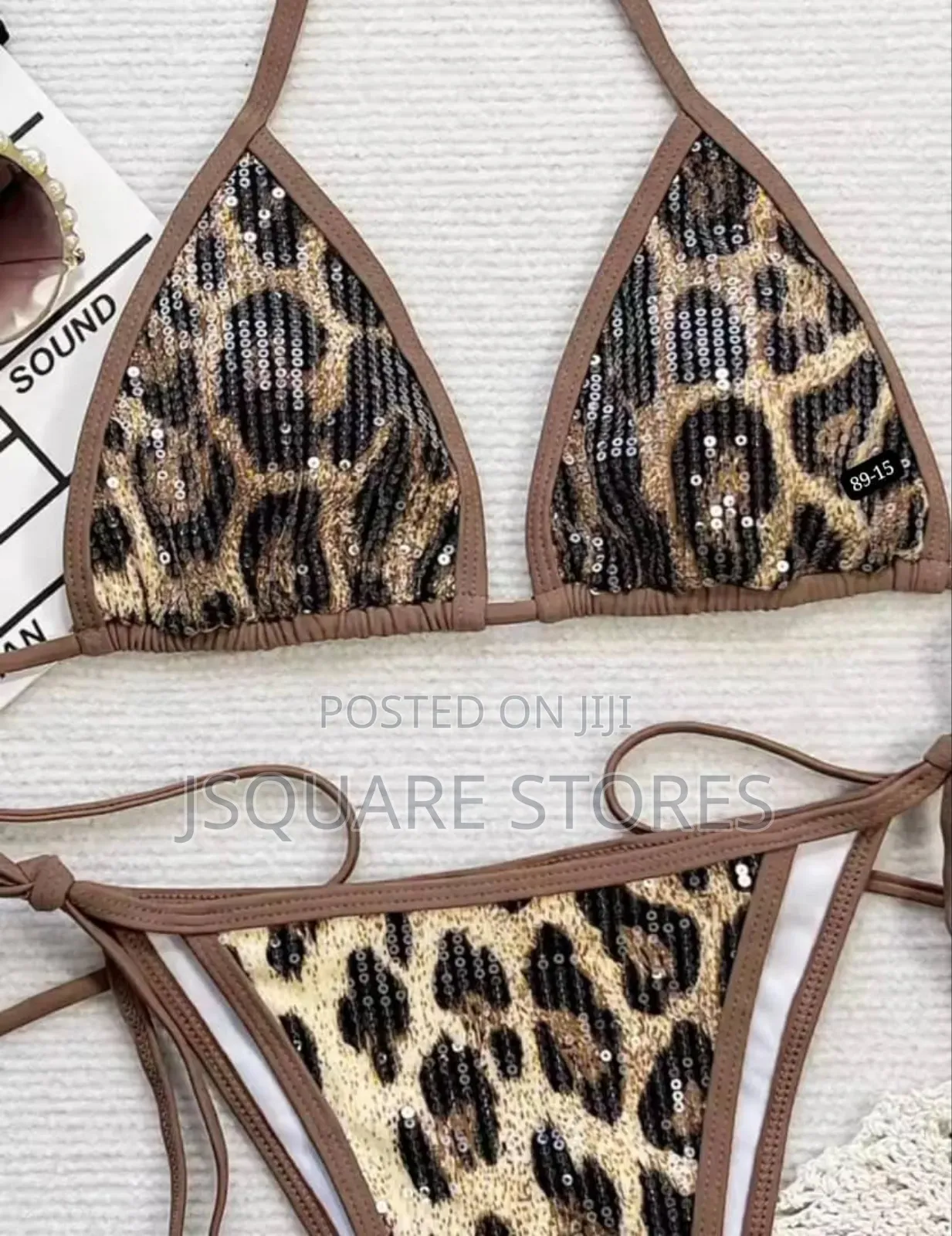 Leopard Print Bikini Set