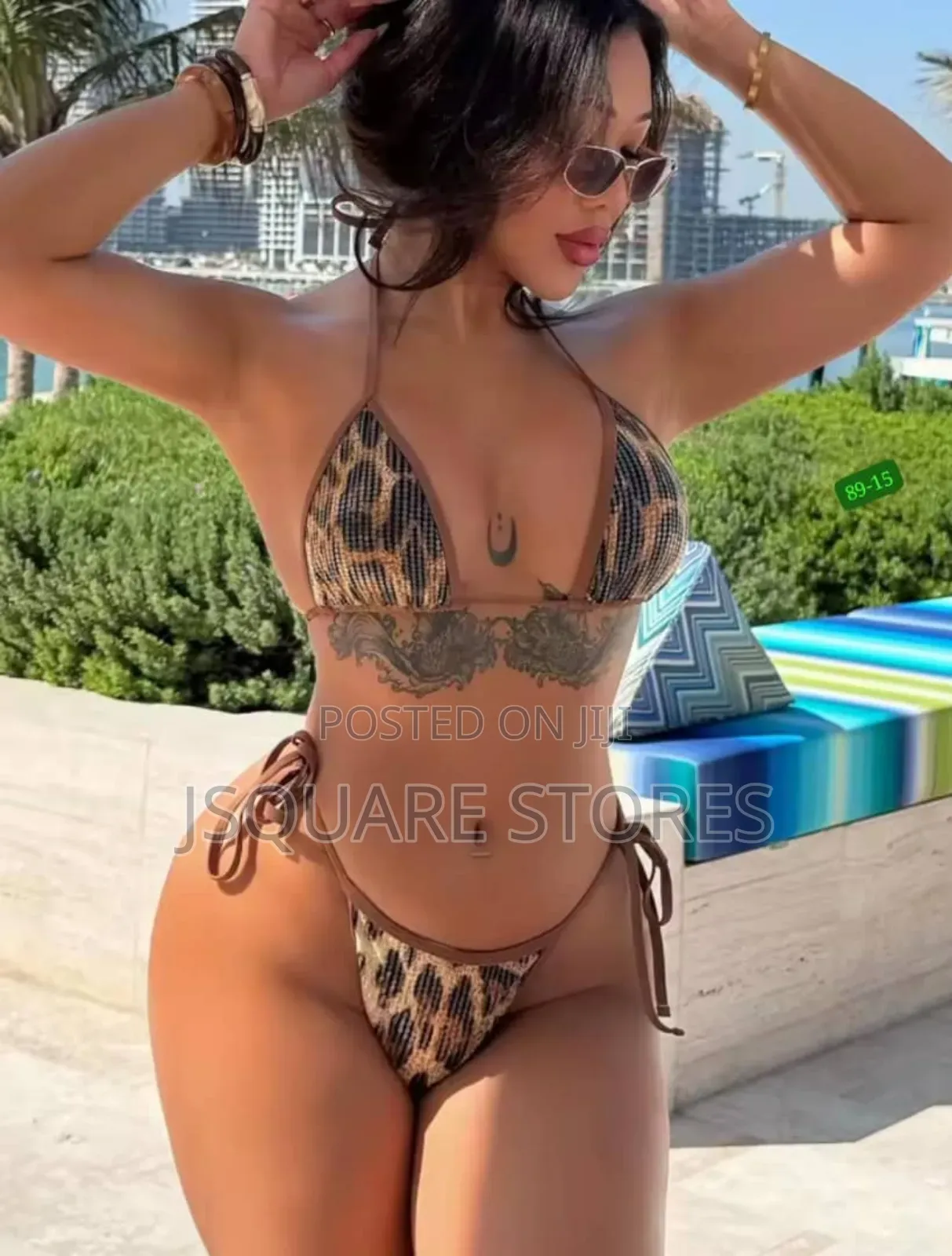 Leopard Print Bikini Set