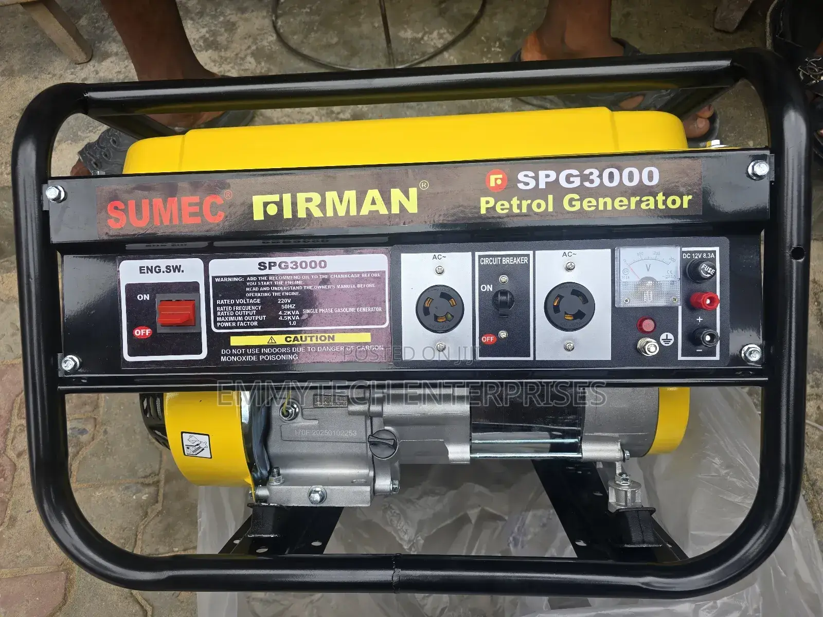 (3.0kva)Sumec Firman Petrol Generator 100%Copper Coil