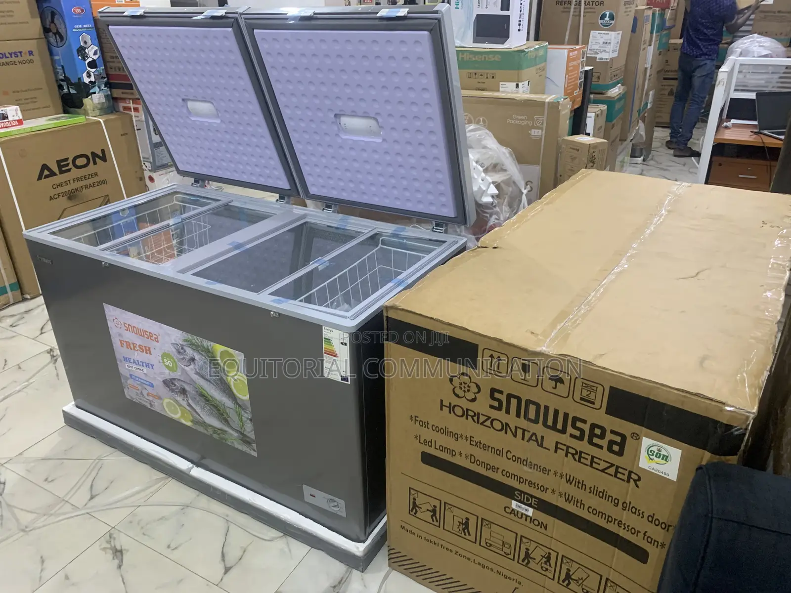 Snowsea 420l Chest Freezer for Ice Cream