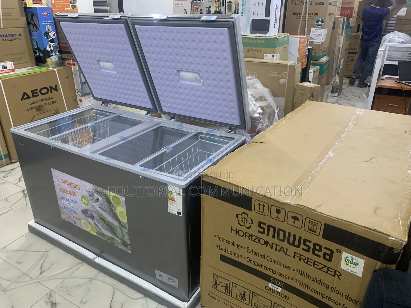 Snowsea 420l Deep Freezer for Outdoor Events