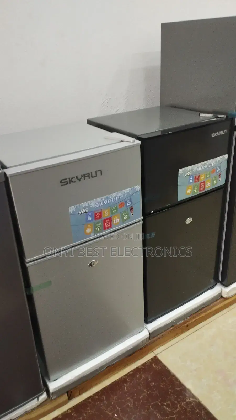 Skyrun Double Door Top Mount Fridge 85l Sliver(Bcd-85hc)