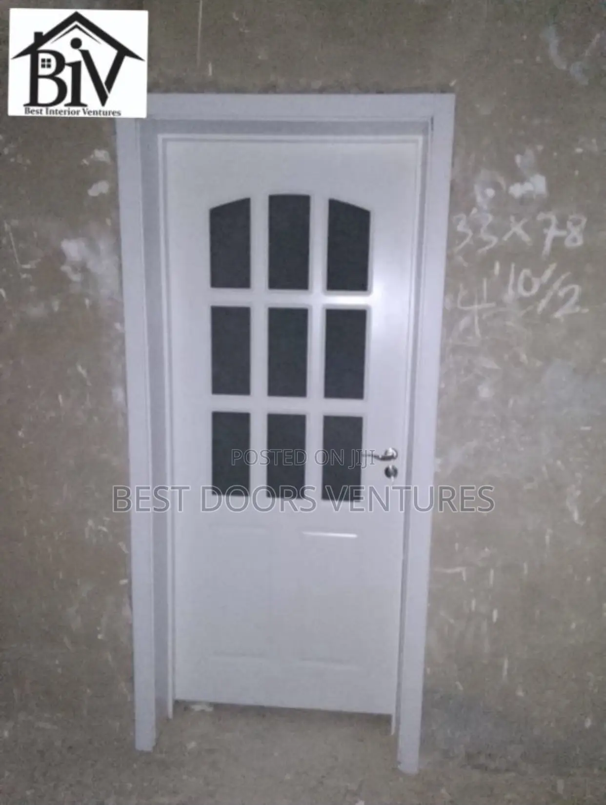 3ft by 7ft Hardwood With Glass