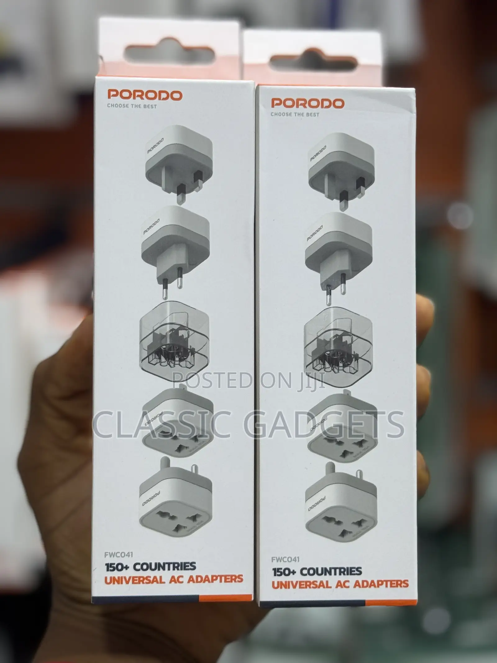 Porodo Fwc041 150+ Countries Universal Ac Adapters -
