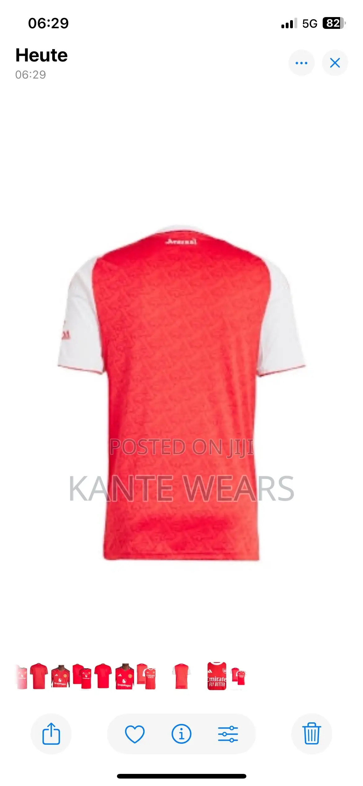 Adidas Arsenal 2025/2026 Latest Football Home Jersey