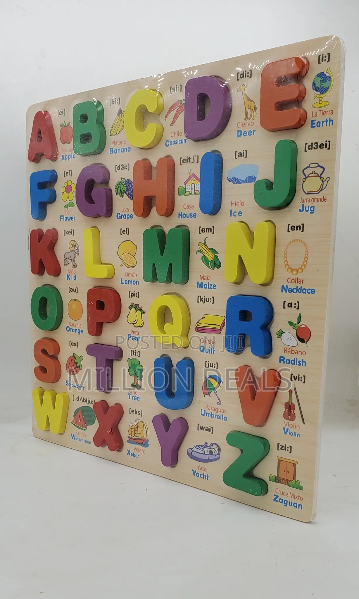Alphabet Learning Board (Wooden) | Letter Matching Puzzle
