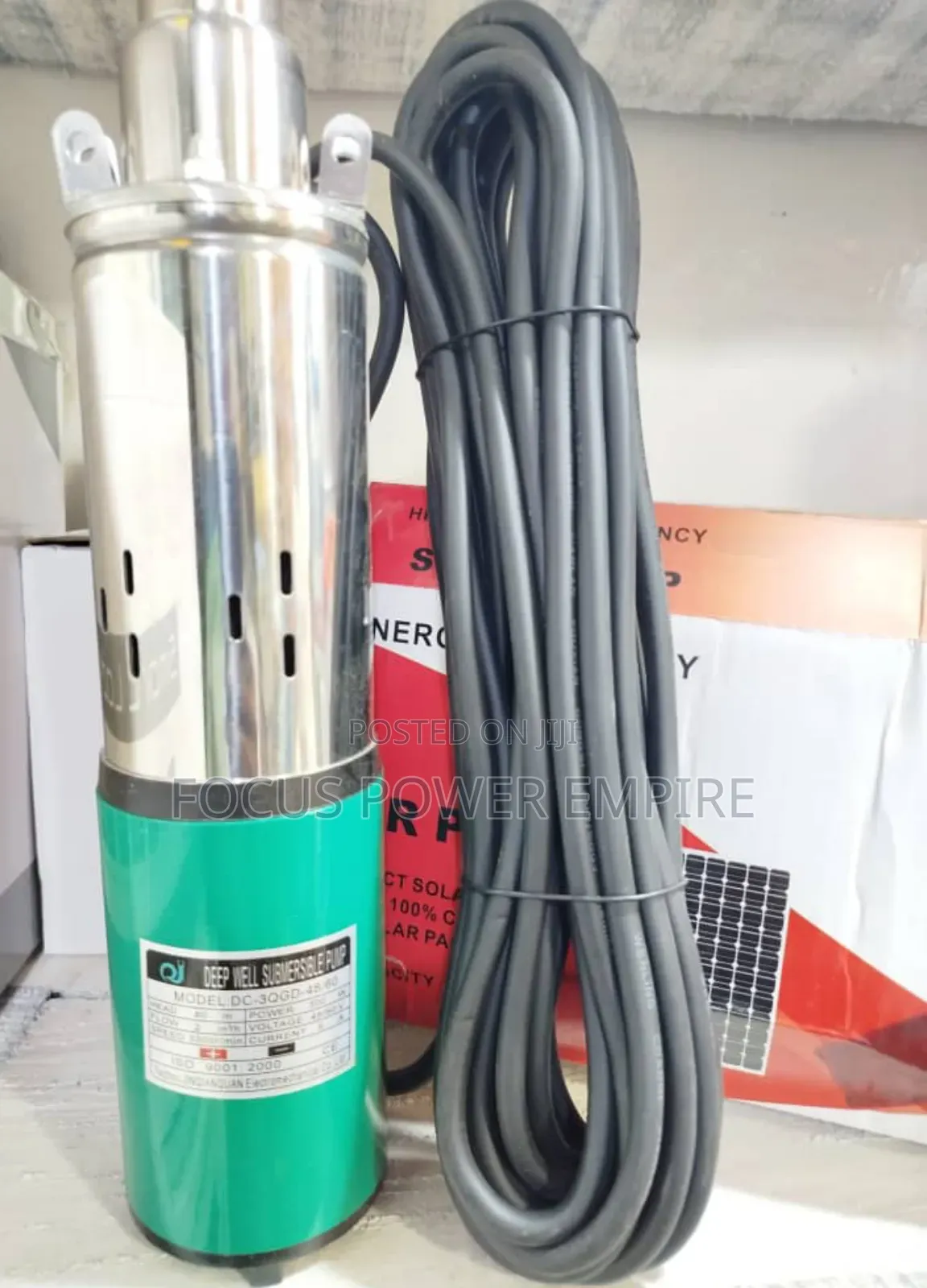 Original Deep Well Submersible Solar Pump Can Use Panels.