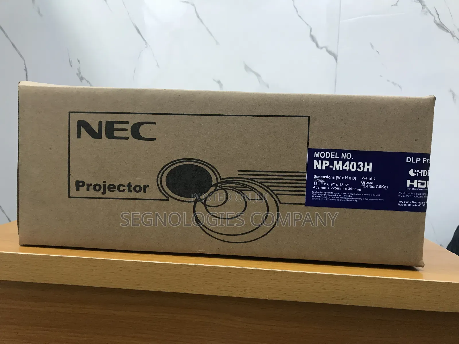 Nec Np-m403h 4000 Lumens Full Hd Dlp Projector