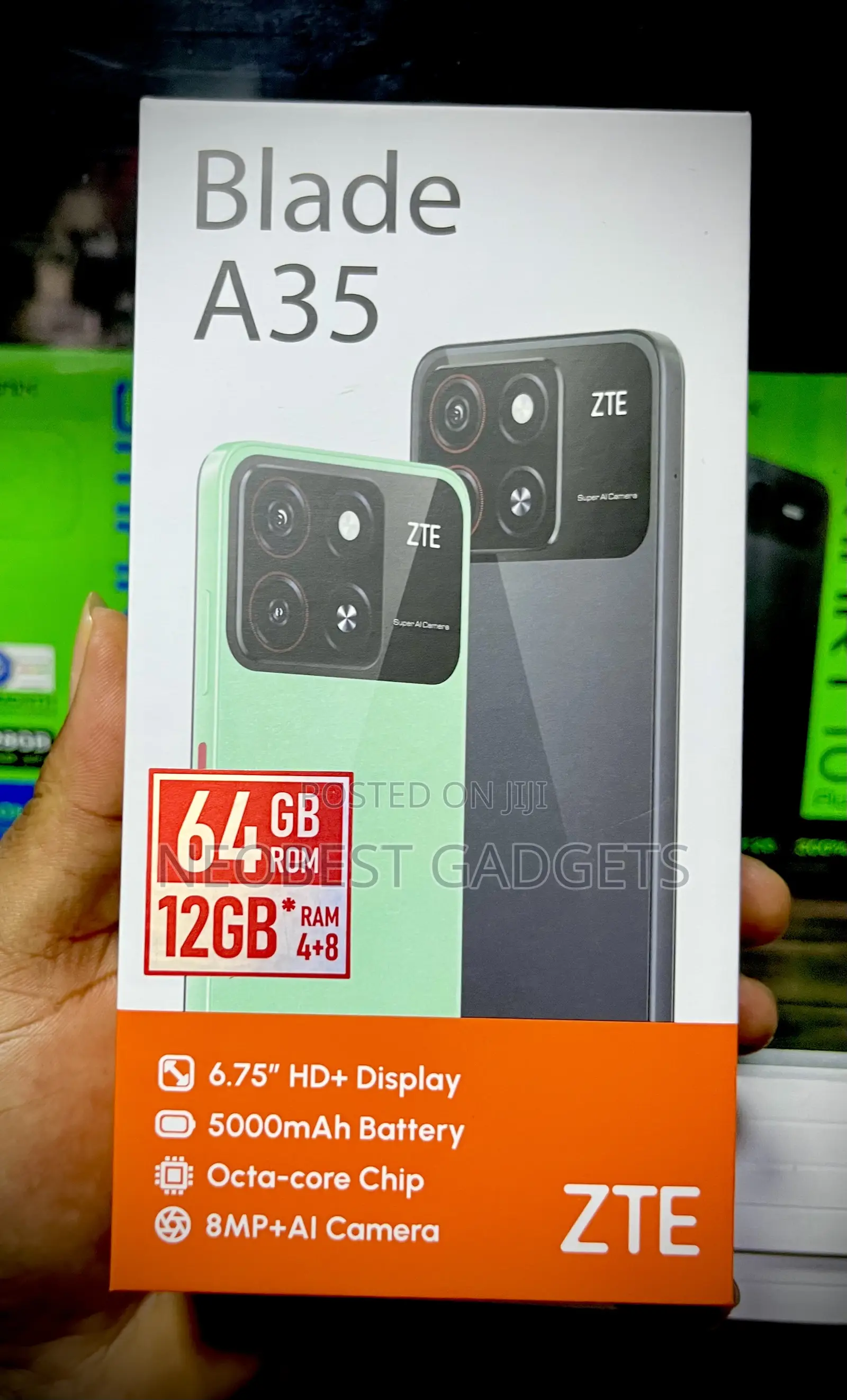 New ZTE A35 12 GB Green
