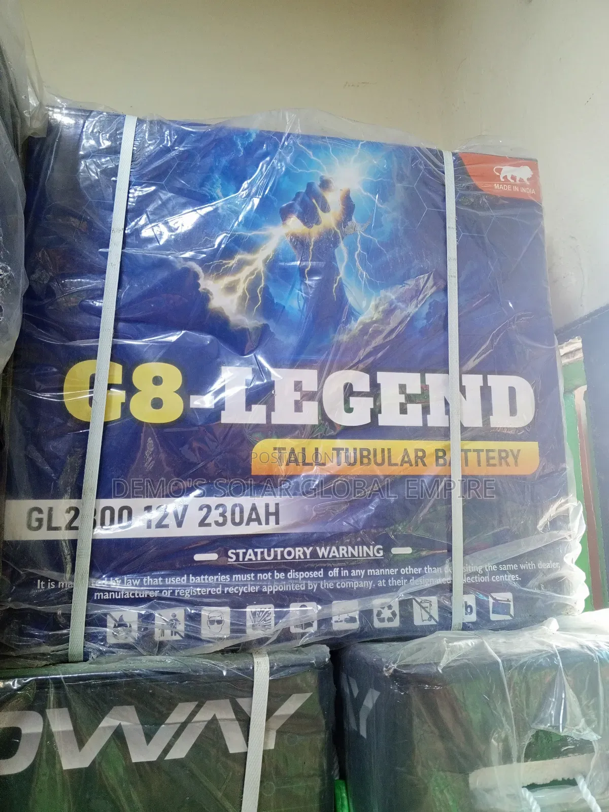 Tubular Battery 230a G8-Legend