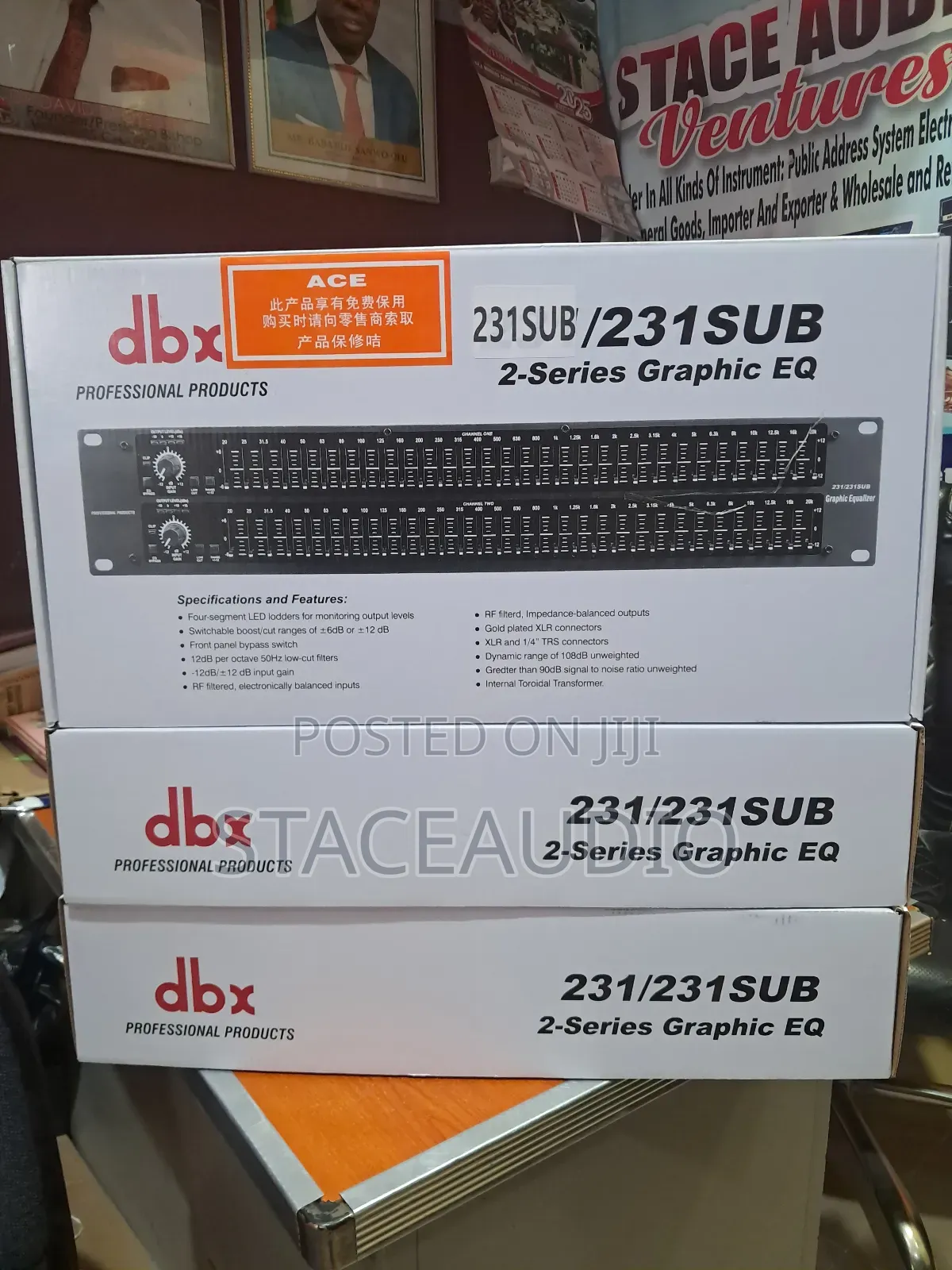 DBX Graphic Double Equalizer 31-Band Eq231 With Subout