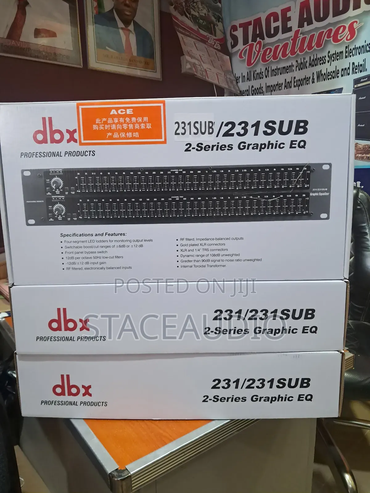 DBX Graphic Double Equalizer 31-Band Eq231 With Subout