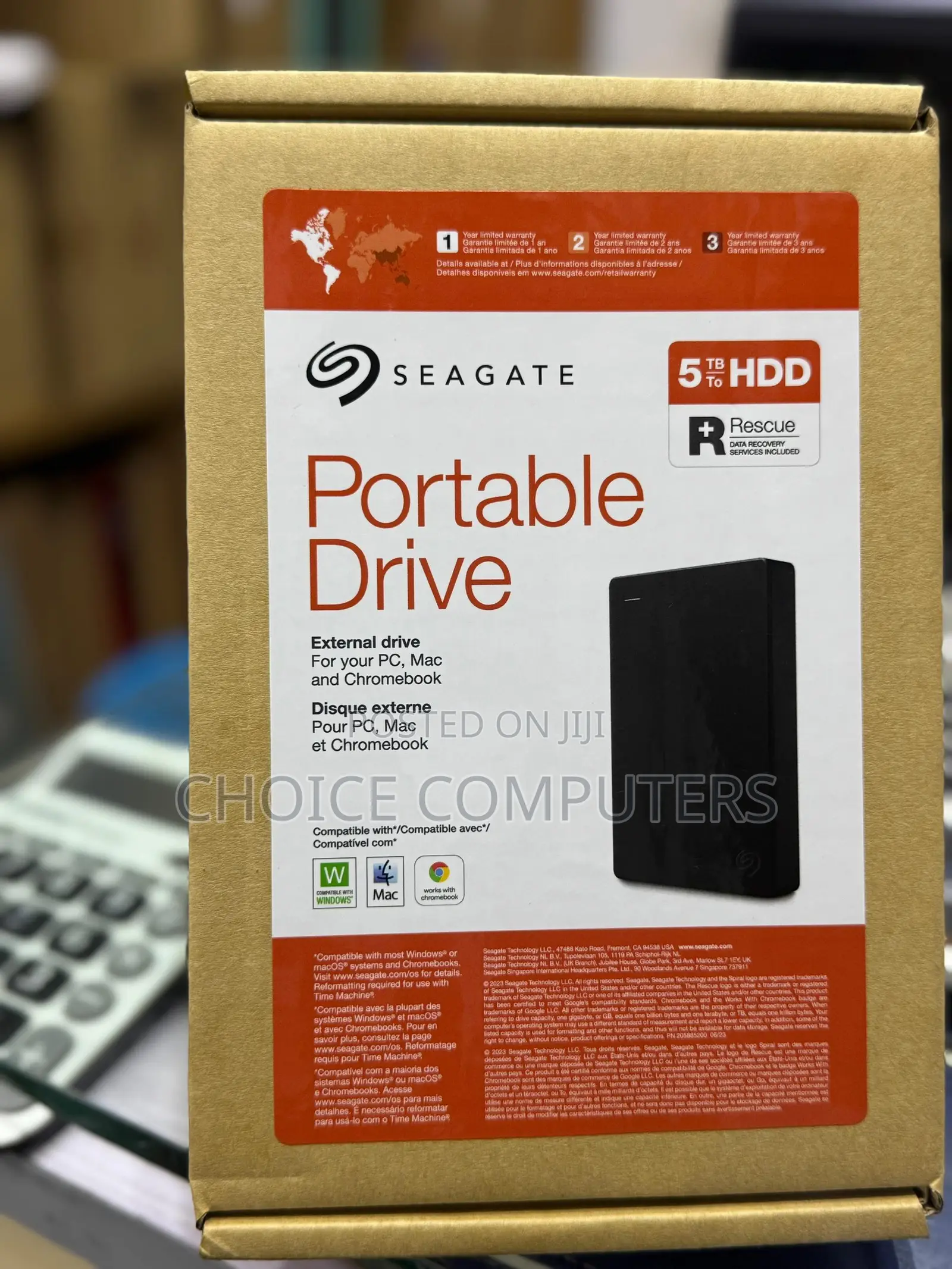 Seagate Portable Hard Drive 5tb For Mac & Windows [Black]