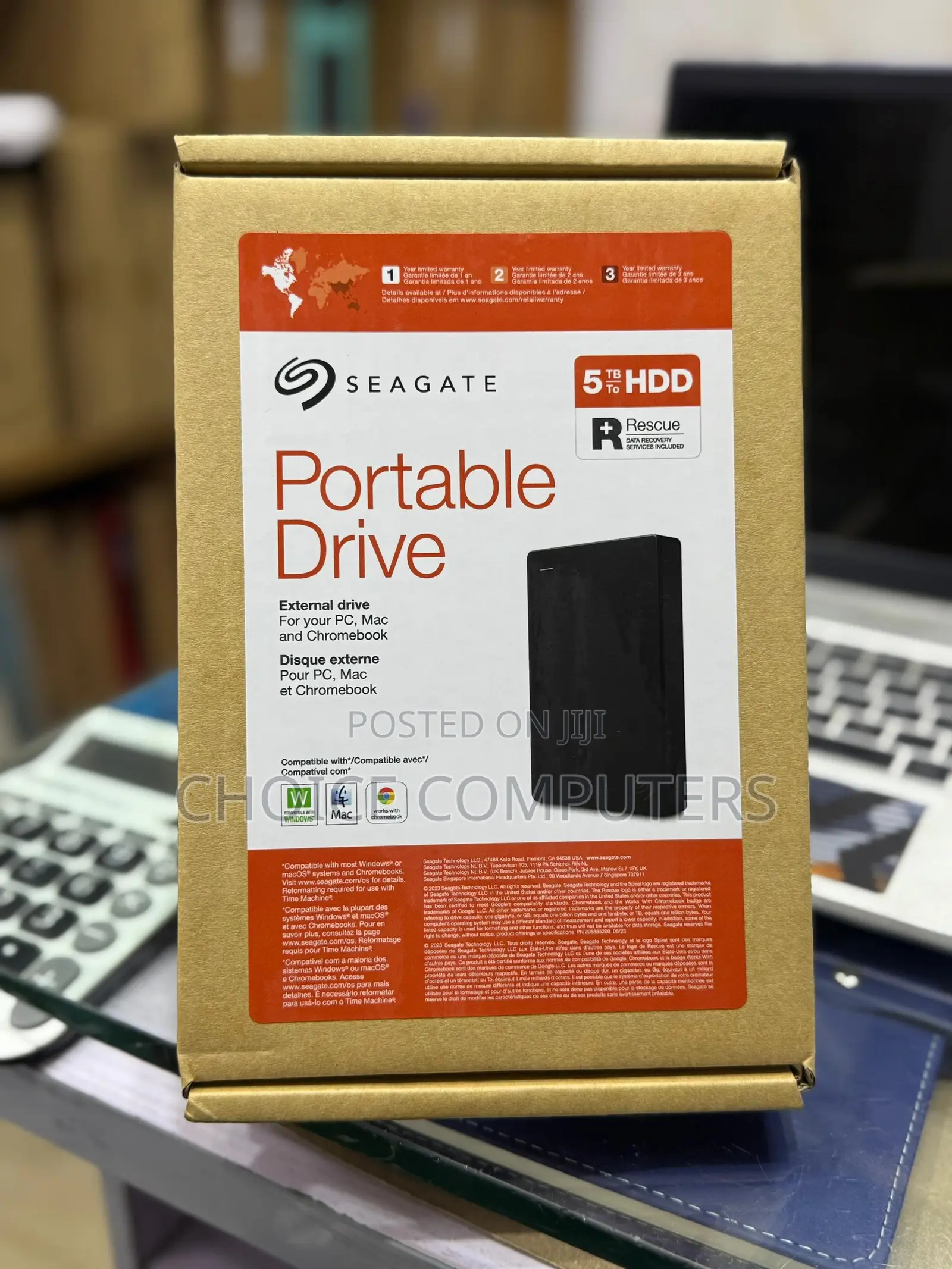 Seagate Portable Hard Drive 5tb For Mac & Windows [Black]