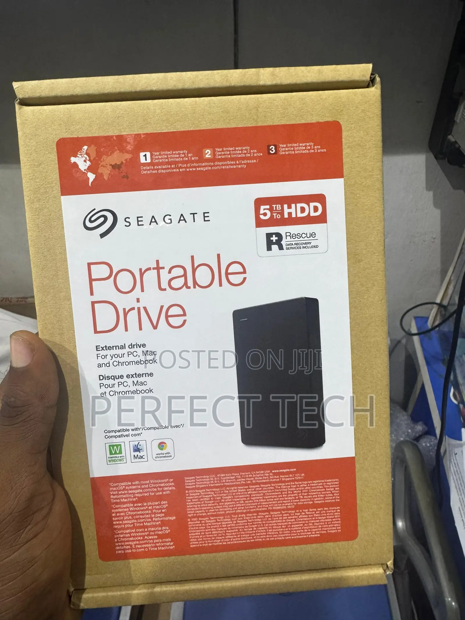 Seagate Portable Hard Drive 5tb For Mac & Windows [Black]