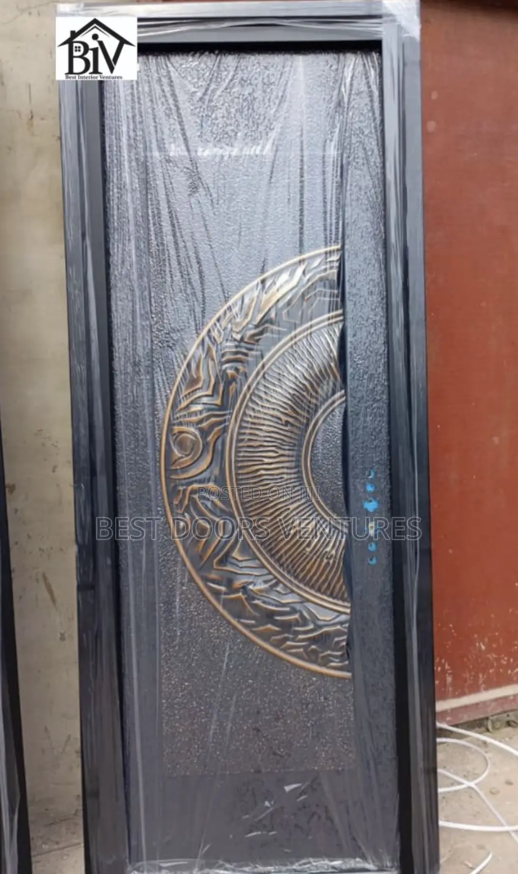 3ft by 8ft Front Security Door ( Copper Cast Door )