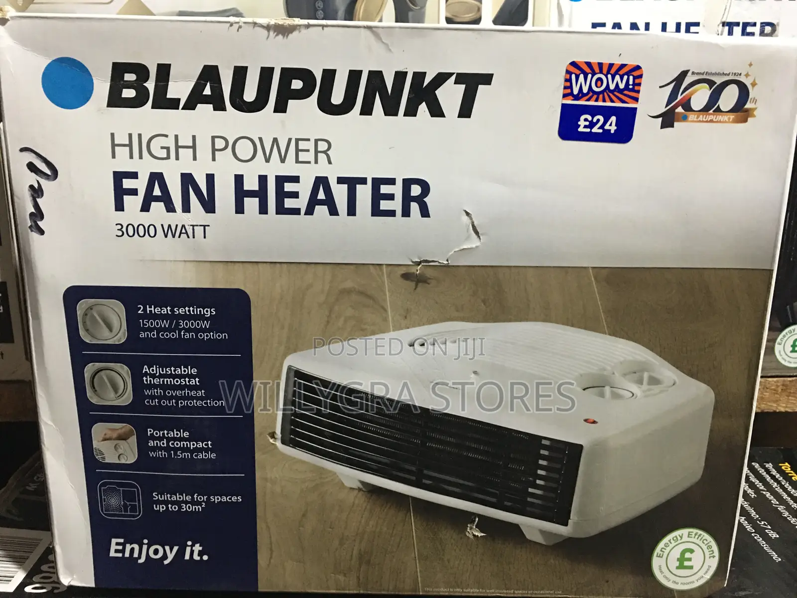 2 In 1 Blaupunkt Fan Force Heater 2000w