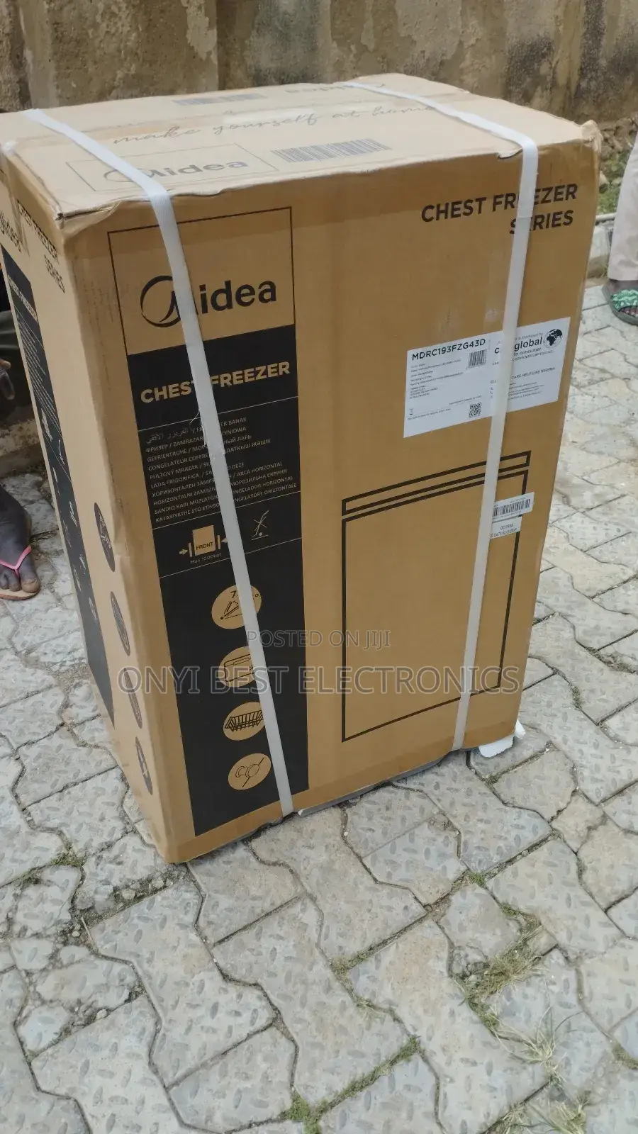 Midea 100l Inverter Chest Freezer Grey Colour