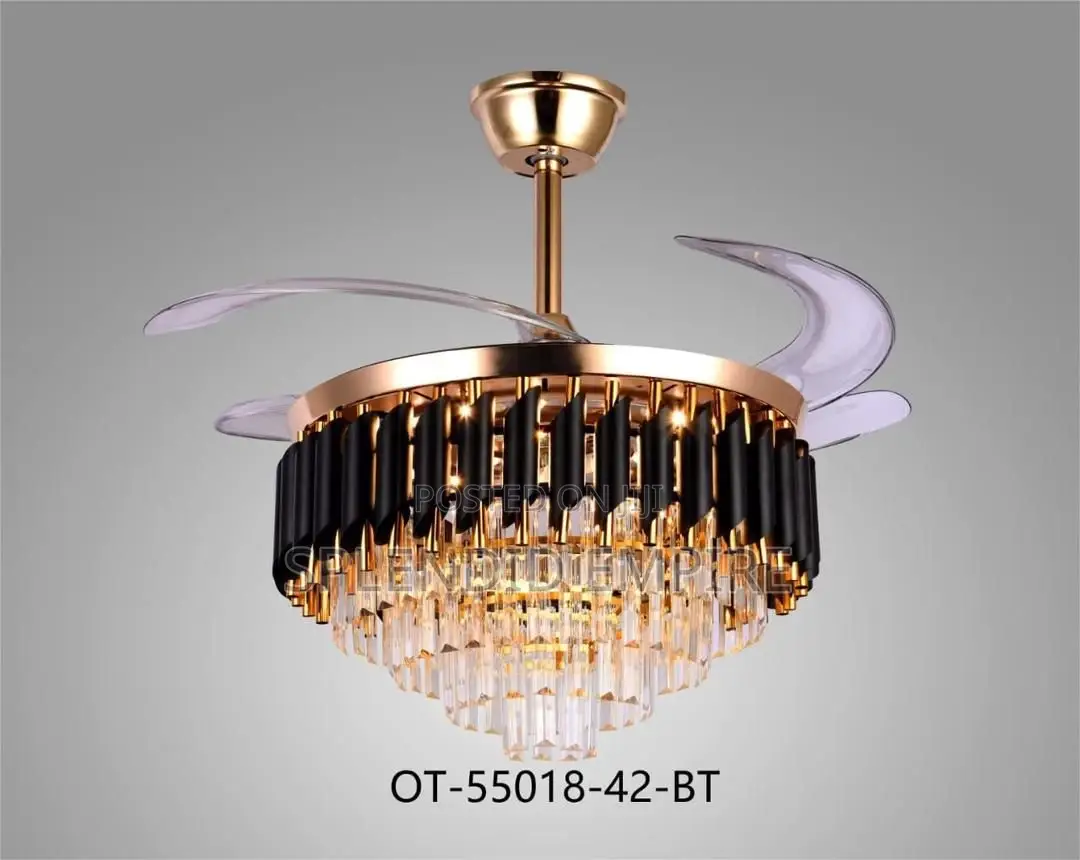 Luxury Crystal Chandeliers With Fan