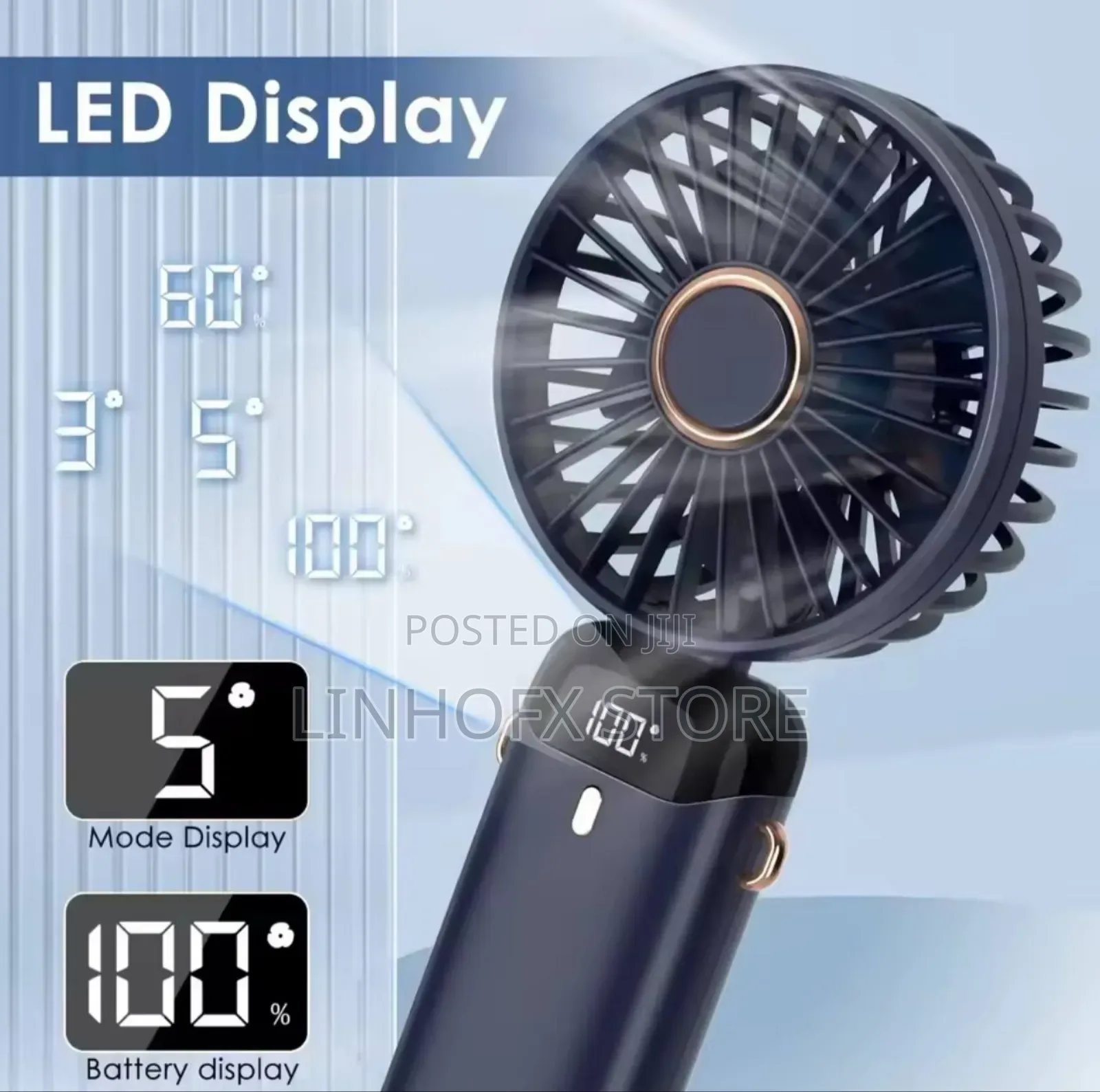 Portable Led Display Fan
