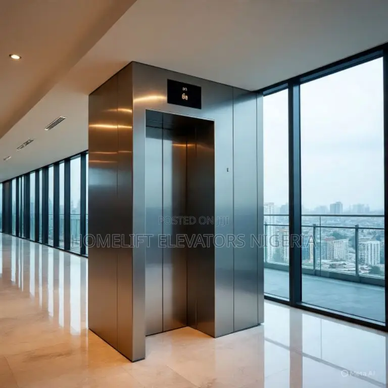 Classic Black Mirror Finish Passenger Elevators