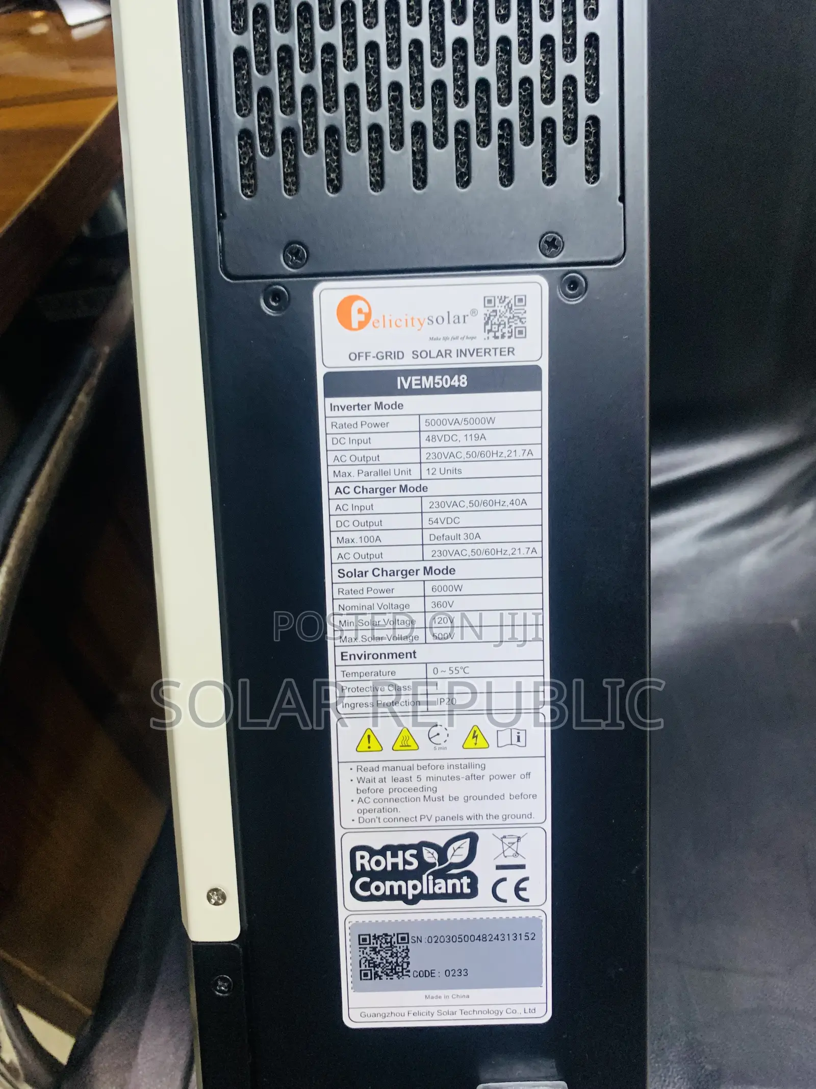 Felicity 5kva Ivem Hybrid Inverter