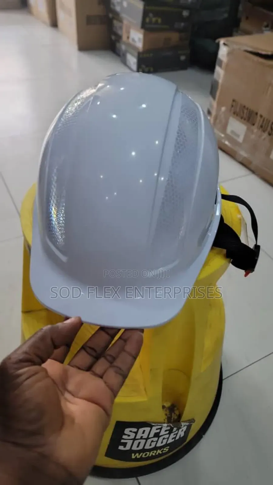 Safety Joggers Helmet With Reflector And Industrial Availabl