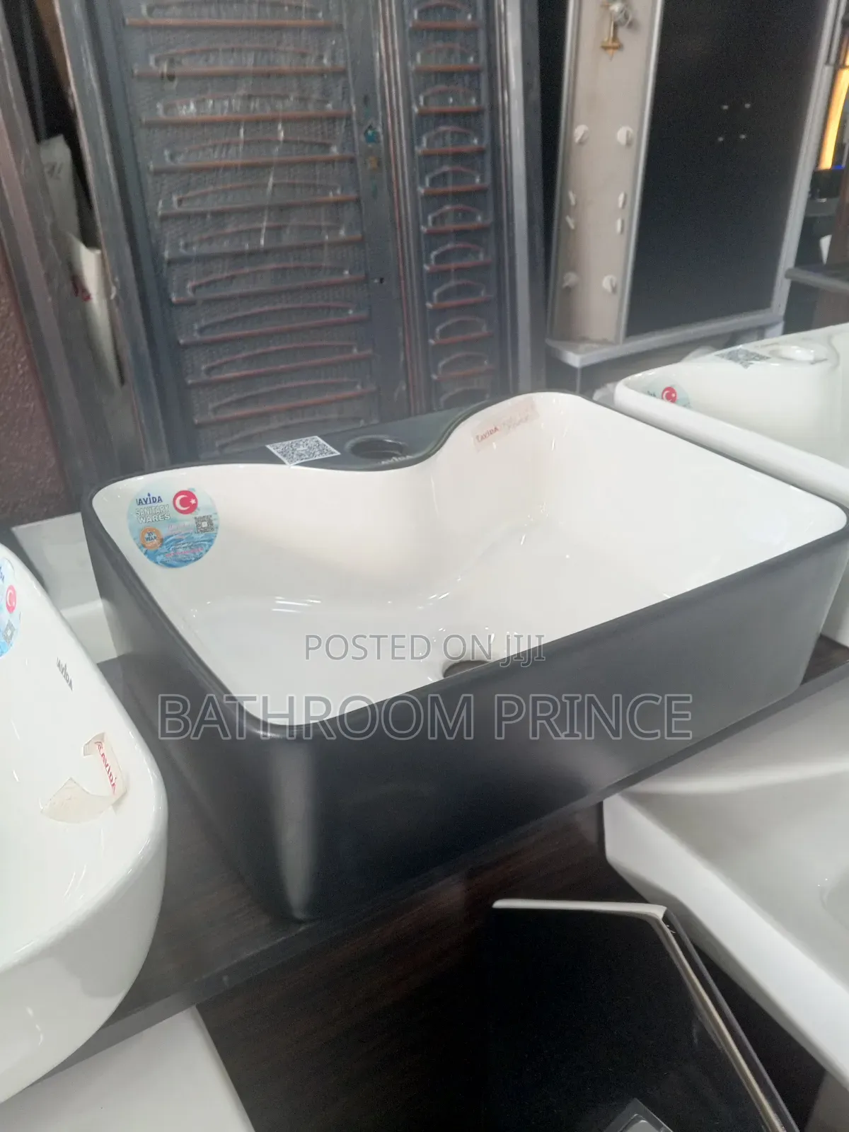 Black and White Counter Top Basin