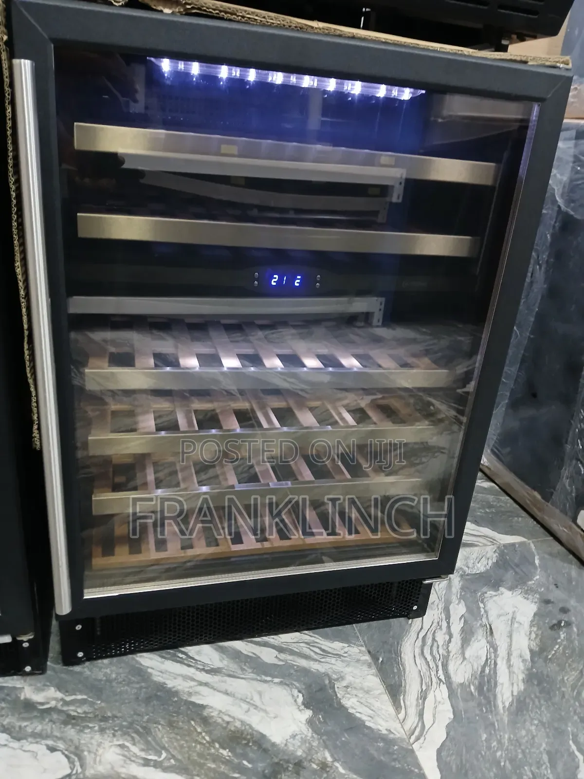 Caple 60cm Wooden Shelves Under Counter Wine Chiller