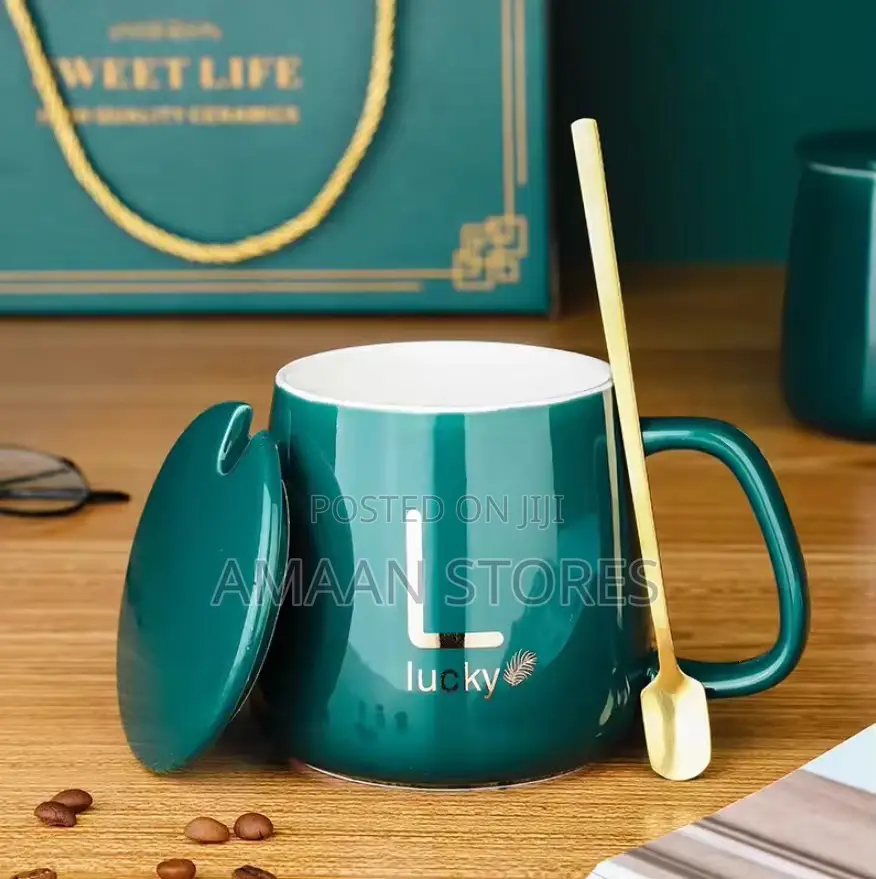 Smart Ceramic Mug With Warmer Pad – Green (Gift Set)