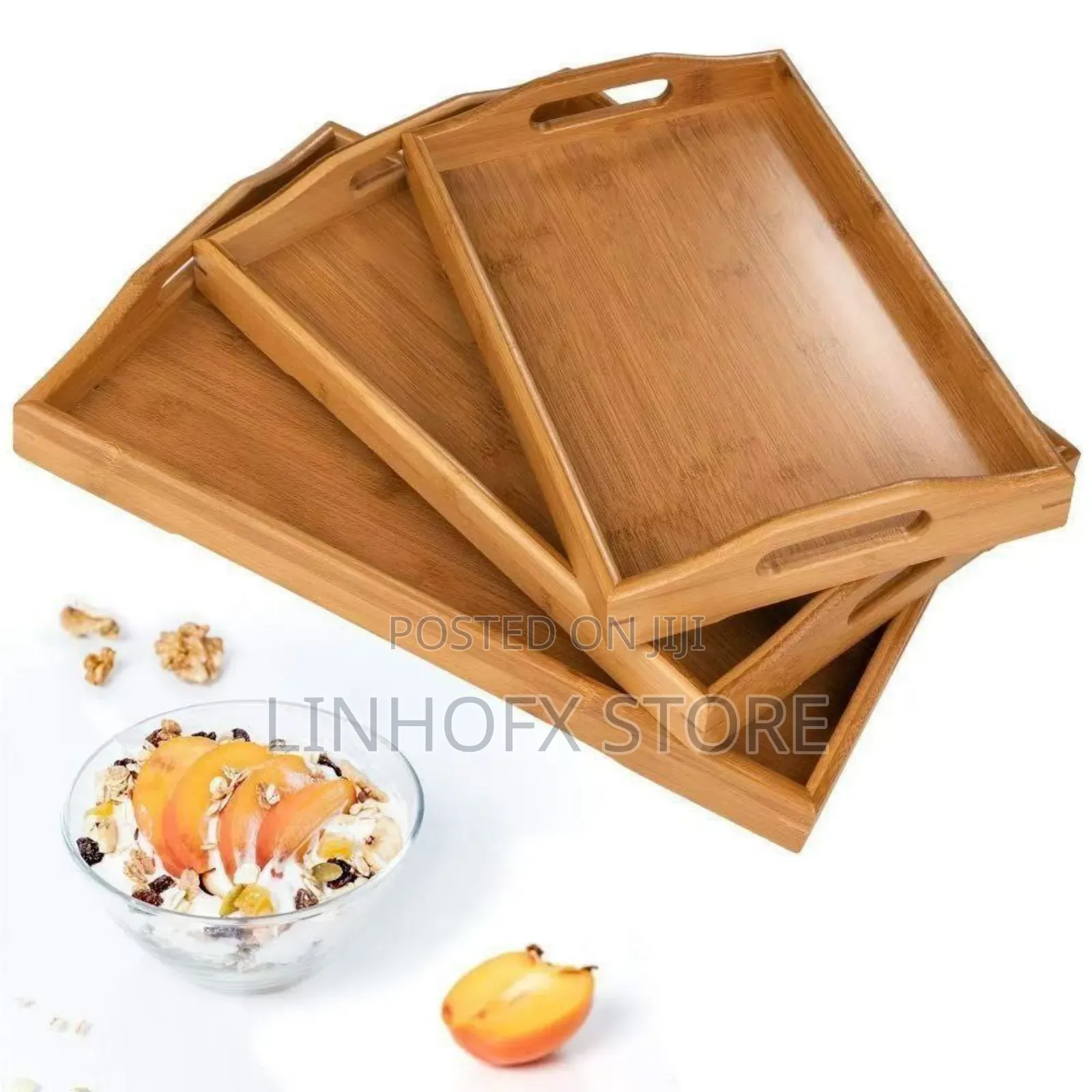 Wooden 3in1 Bamboo Tray
