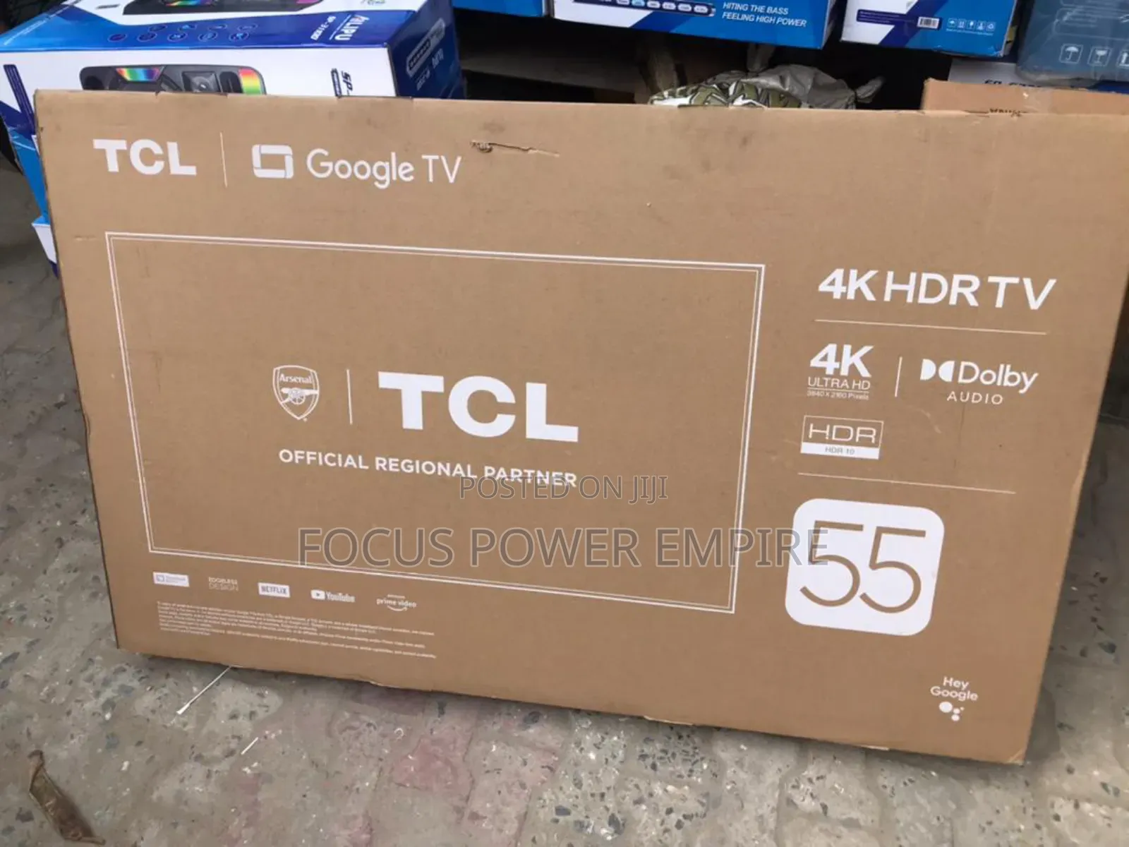 Original TCL Qled 50inches Google Tv Frameless Smart Aipq