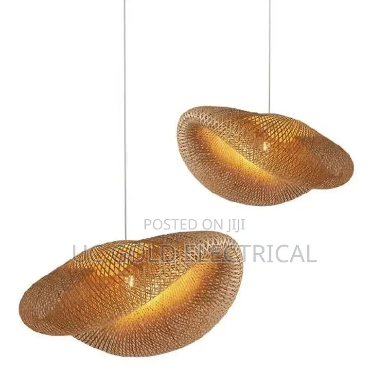 Retro Hand Woven Bamboo Chandelier Chinese Style Droplight