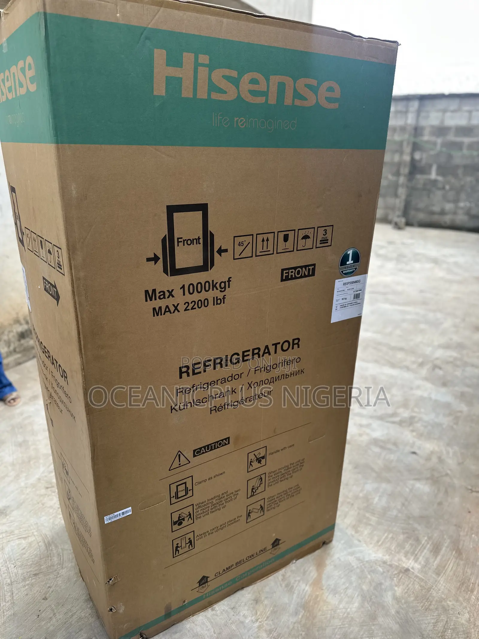 Hisense Iceflow 529l Side by Side Refrigerator 5p558nmsg