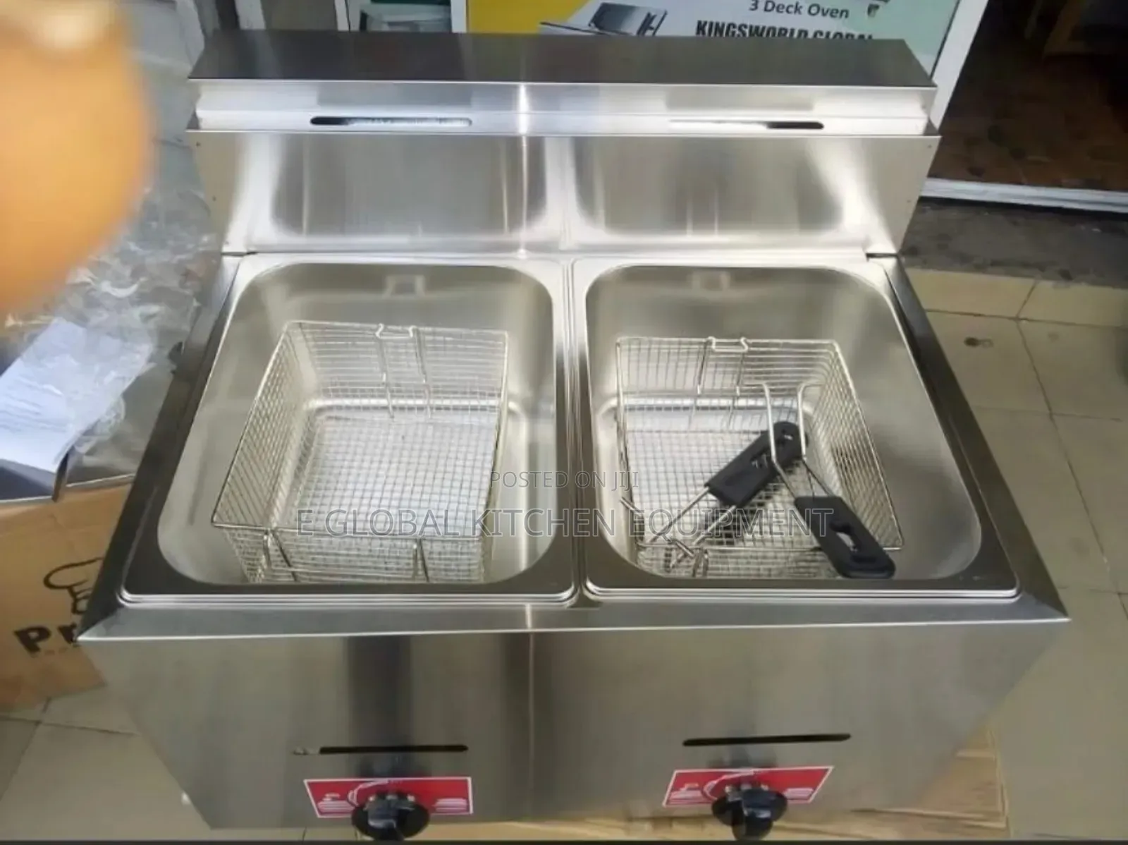 Gas Fryer 2tank and 2baskets 20liters