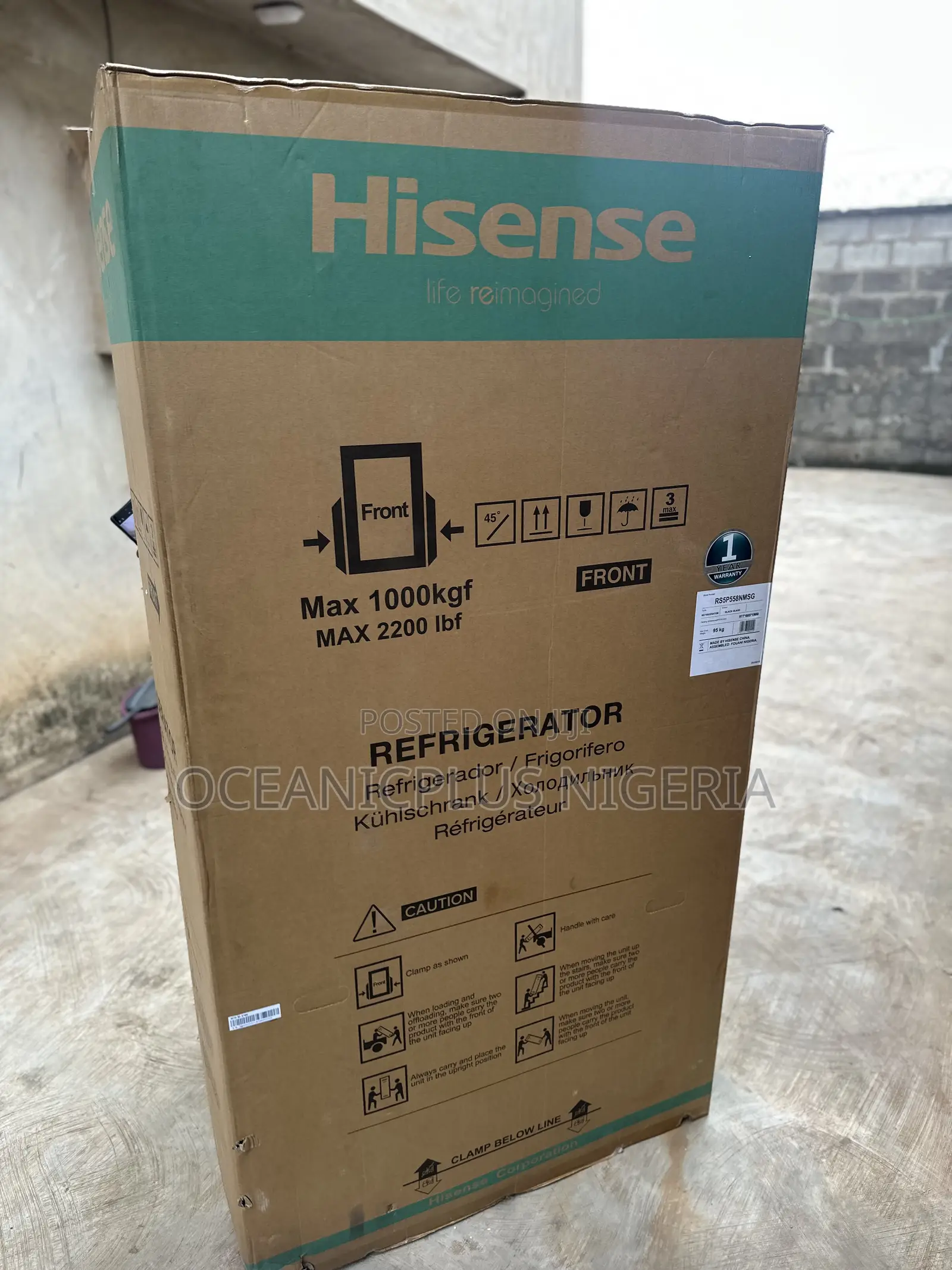 Hisense Frostguard 529l Side by Side Refrigerator 5p558nmsg