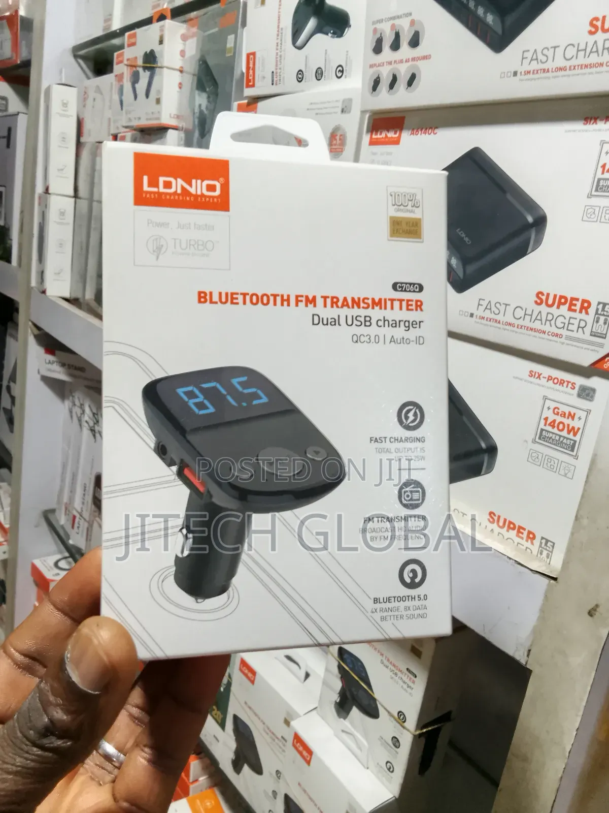 25w Fast Charging Car Charger With Fm Transmitter C706q