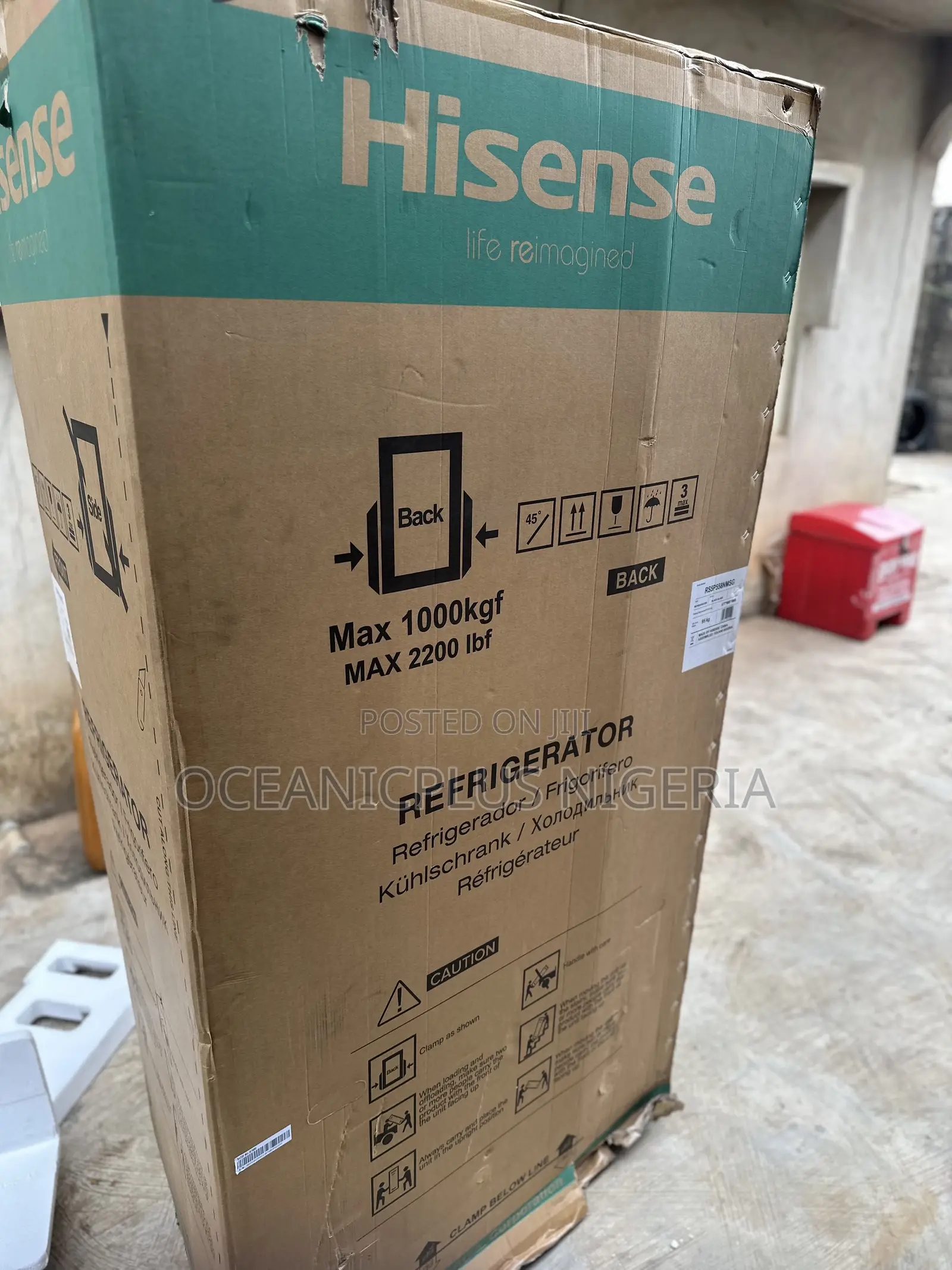Hisense Chillmaster 529l Side by Side Refrigerator 5p558nmsg